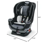 Graco Extend2Fit Convertible Baby Car Seat, Rear and Forward Facing, Adjustable Extension Panel for Extra Legroom, Gotham - Image 2